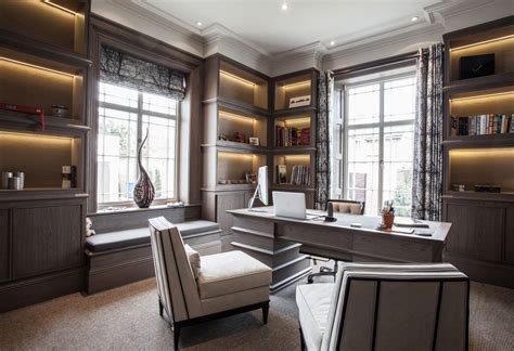 Experts reveal home office decor ideas that help you maximize space and creativity. Calming and contemporary luxury in the study or office ...