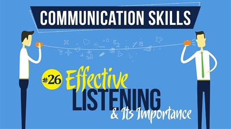 Effective Listening And Its Importance Active Listening