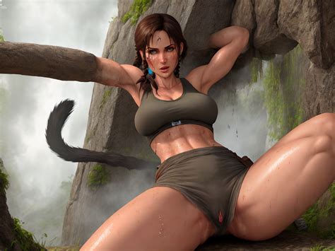 Generador De Arte Ai A Partir De Texto Lara Croft Nude Naked Sultry