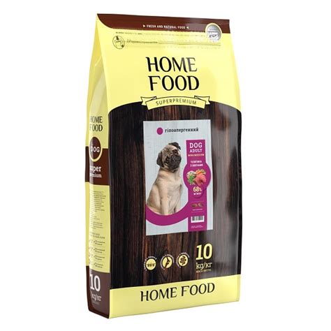 Home Food Сухой корм для взрослых собак Телятина с овощами Dog Adult