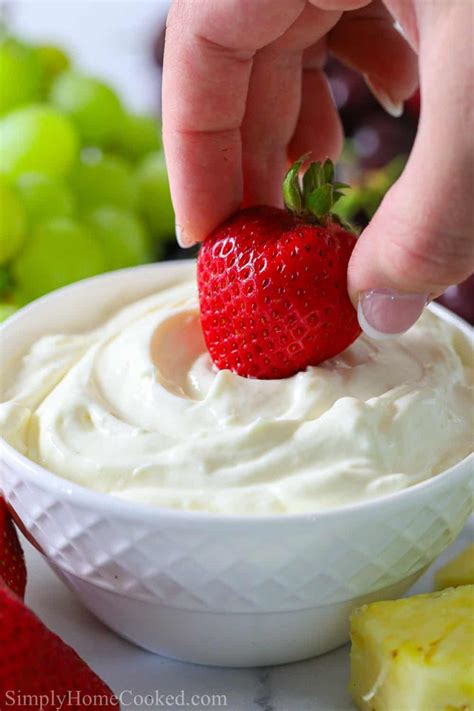 Cream Cheese Fruit Dip Recipe Simply Home Cooked