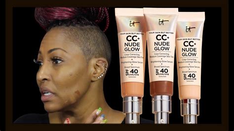NEW It Cosmetics Nude Glow CC Foundation First Impression YouTube