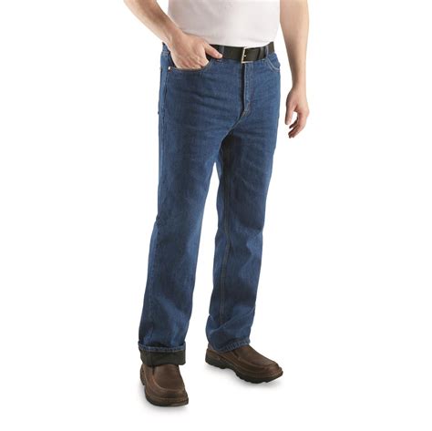 Guide Gear Mens Sportsmans Fleece Lined Jeans 712728 Jeans And Pants At Sportsmans Guide