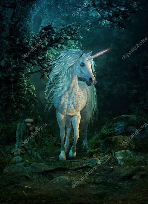 Mythical Unicorn 3d Cg — Stock Photo © Majorgaine 178780970