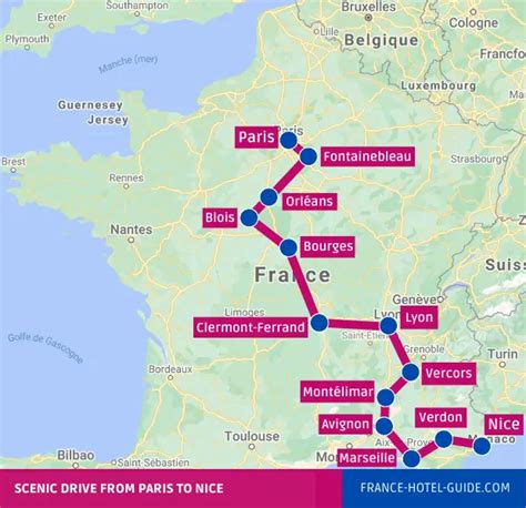 Scenic Drive From Paris To Nice Itinerary Map And Tips