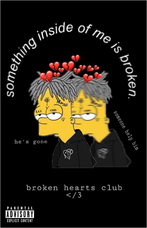 Broken Heart Bart Simpson Sad Wallpaper Iphone Wallpaper