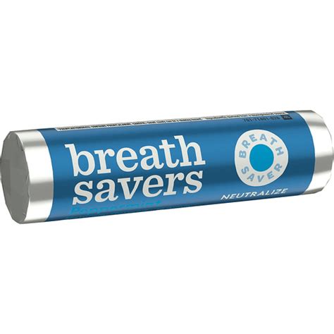 Breath Savers Peppermint Flavored On The Go Candy Sugar Free Breath