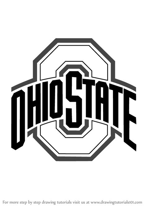Learn How to Draw Ohio State Buckeyes Logo (Logos and Mascots) Step by Step : Drawing