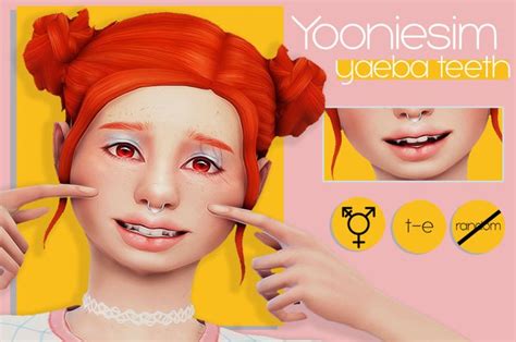 Yaeba Teeth 😀🐹🍥 Sims 4 Sims 4 Body Mods Sims