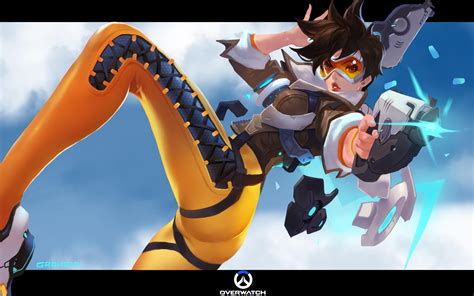 Wallpaper Tracer Overwatch Game Characters Video Game Art Pc