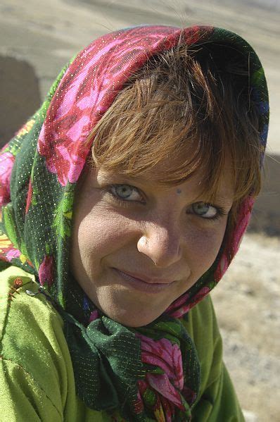 A Young Afghan Nuristani Girl At A Kabul Afghanistan Orphanage In