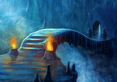 Ice Cave By Patxitoillustrator On