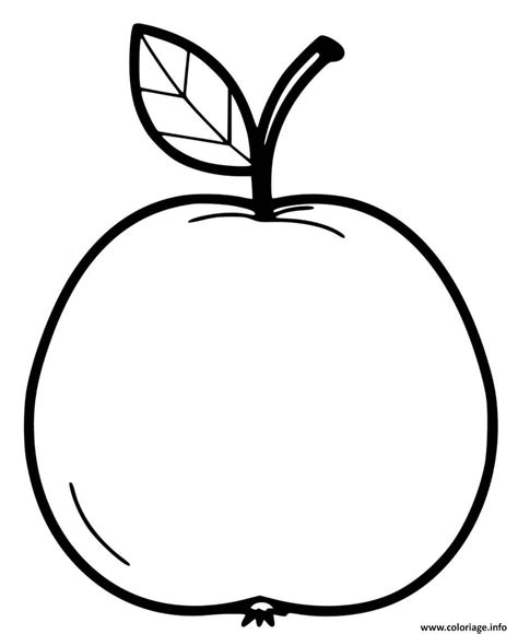 Coloriage Belle Pomme Rouge Jecolorie