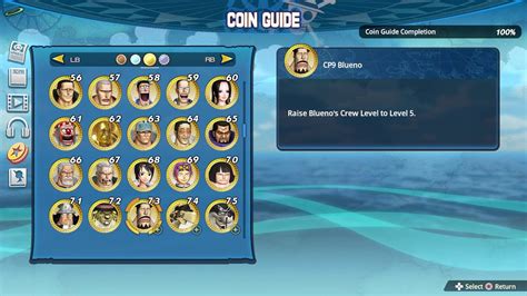 One Piece Pirate Warriors 4 All Gold Coins Youtube