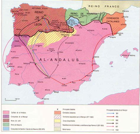 Mapa La Expansión Del Reino De León A Finales Del Siglo X