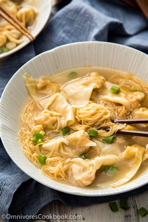 Cantonese Wonton Noodle Soup 港式云吞面 Omnivores Cookbook