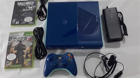Xbox 360 Super Slim 500gb Blue Edition Unboxing Youtube