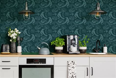 15 Wallpaper Backsplashes Thatll Transform Your Kitchen Hgtv Canada