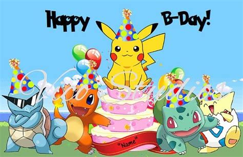 Pikachu Printable Birthday Cards Printbirthdaycards Pokemon Happy