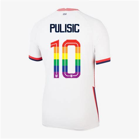 Celebrate your favorites with uswnt apparel from fanatics along with the 2021 usa women's soccer jersey in the latest new styles for 2020, among the widest range of usa women's world cup championship gear from fanatics.com. Authentic 2020 Christian Pulisic Home Women's PRIDE Jersey USA