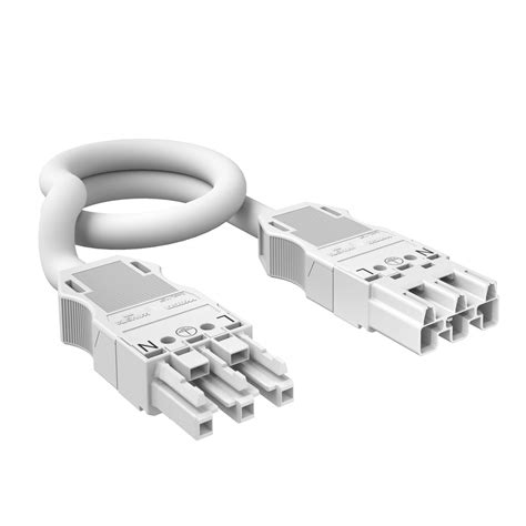 For dressing cross connect wires on frames. 3-wire connection cable, PVC, cross-section 2.5 mm², white ...