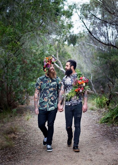 Beards And Blooms Equal Love Shoot By Raven And The Rose