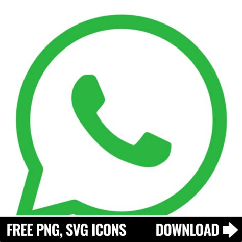 Free Whatsapp Logo Icon Symbol Download In Png Svg Format
