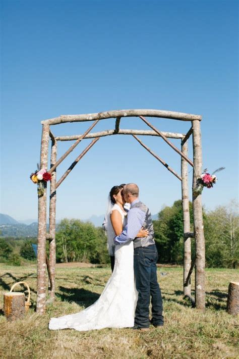 Backyard Wedding With Do It Yourself Decorations Rustic