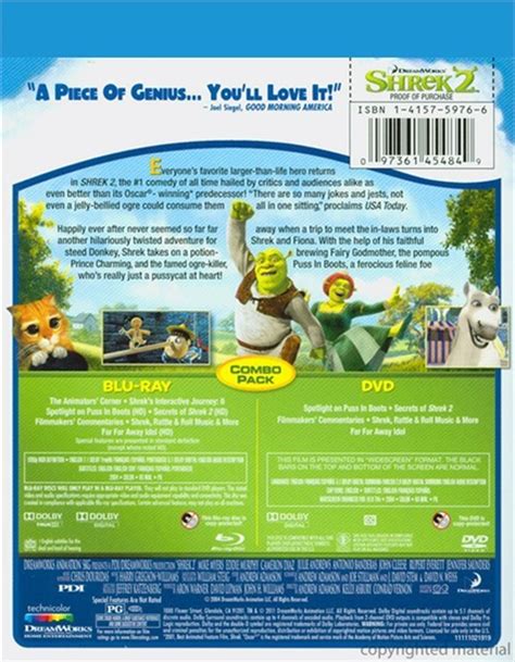 Shrek 2 Blu Ray Dvd Combo Blu Ray 2004 Dvd Empire