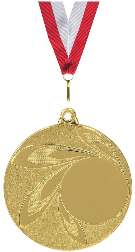 Złoty Medal Z Grawerem Nagroda 50mm WstĄŻka 12397639354 Allegropl