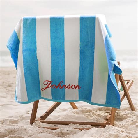 Custom Beach Towel Embroidered Beach Towel Pool Towel Etsy