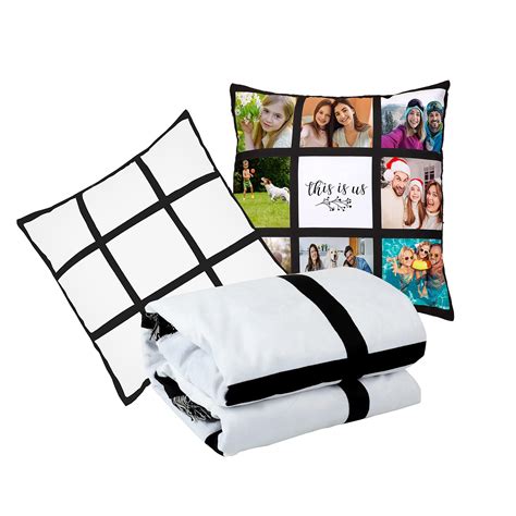 Lyfles Sublimation Blanks Blanket 40 X 60 With 20 Panel And 2pcs Blank