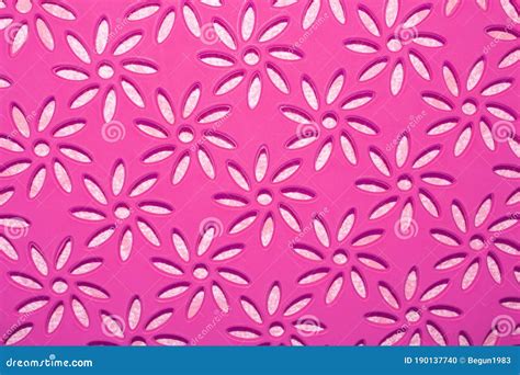 Plastic Flower Backgroundplastic Texture Stencil In Flower Stock