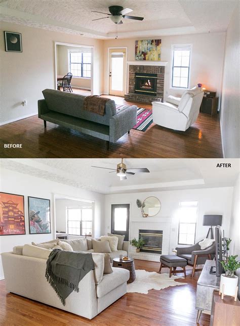 Before And After Small Living Room Makeovers 26 Best Budget Friendly
