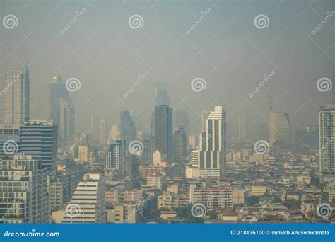 PM 2.5 Air Pollution of Bangkok City Thailand.Bangkok City the Capital