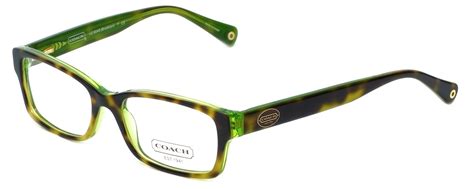 Coach Designer Eyeglasses Brooklyn Hc6040 5117 In Tortoise Green 50mm Rx Bi Focal Low