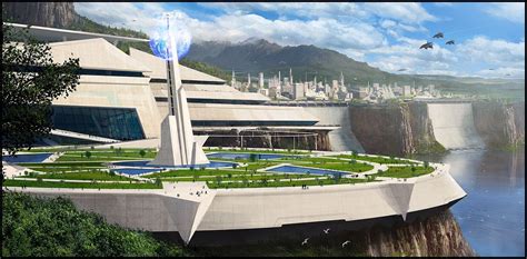 Dam City By Mark Molnar 1210 X 597 Futuristic City