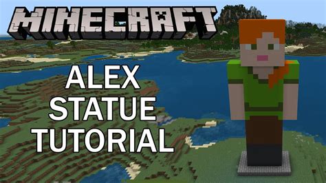 Minecraft How To Build An Alex Statue Youtube