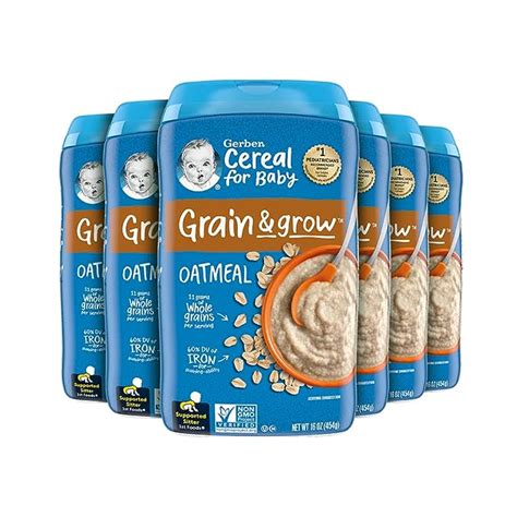 Gerber Baby Cereal 1st Foods Grain And Grow Oatmeal 16
