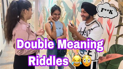 Asking People Double Meaning Riddles 😂 Day 23 Prabh And Rashi Youtube