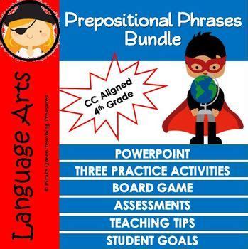 Developing practical usage for prepositions of place is an excellent place to begin. PREPOSITIONAL PHRASES CCSS Aligned 4th Grade Up | TpT