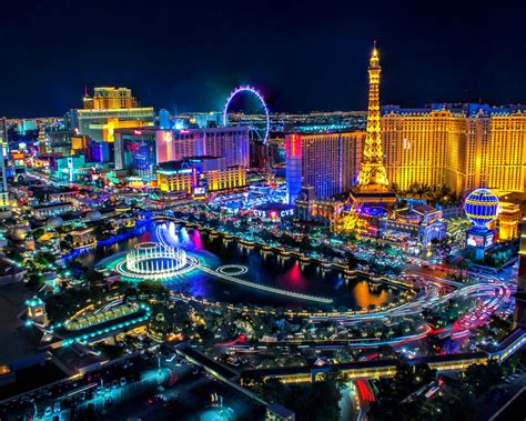 Las Vegas Las Vegas At Night Hd 1280x1024 Wallpaper