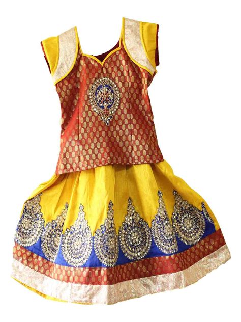 They offer smart and trendy kids clothes at an affordable cost. Kids traditional pattu pavadai - for 1 -2 year - free ...