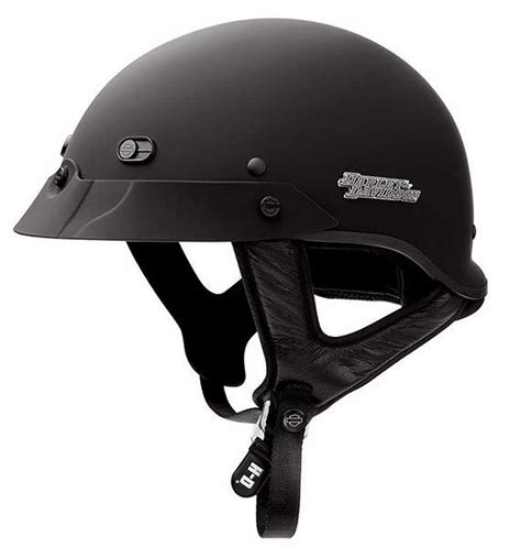 Harley Davidson® Mens Hybrid Ultra Light Spoiler Half Helmet Matte