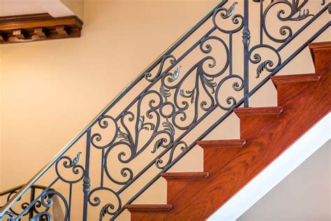 Wrought Iron Railing Indoor Hand Crafted Cat Tail And Willow Interior