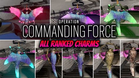 All Operation Commanding Force Ranked Charms In Game Showcase