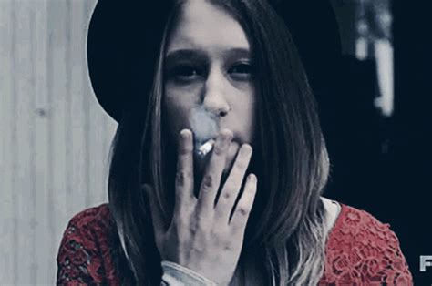 American Horror Story Smoking Gif Find Share On Giphy
