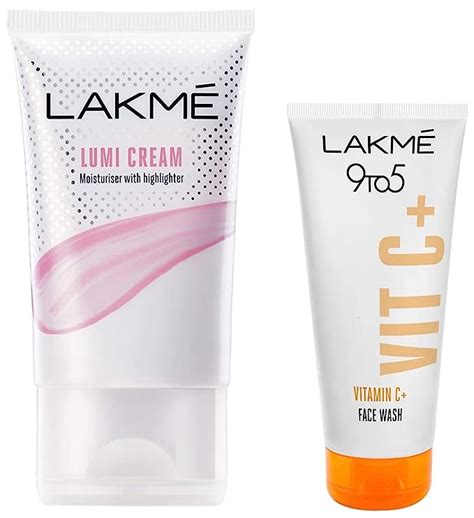 Lakme Lumi Cream 30 Gm And Lakme 9to5 Vitamin C Facewash With