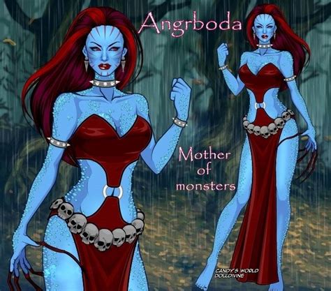 Angrboda Mother Of Monsters By LadyRaw Greek Mythological Creatures Greek And Roman