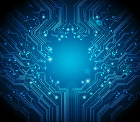 Blue Circuit Board Background Graphic Stars Design Background Image